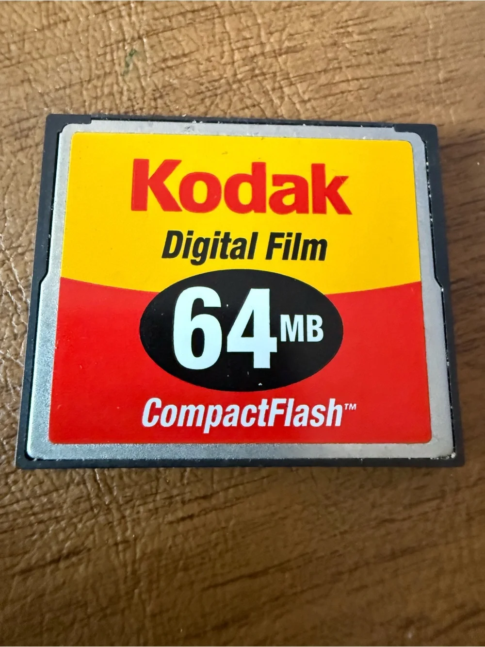 Kodak 64MB CompactFlash Card in Red and Yellow